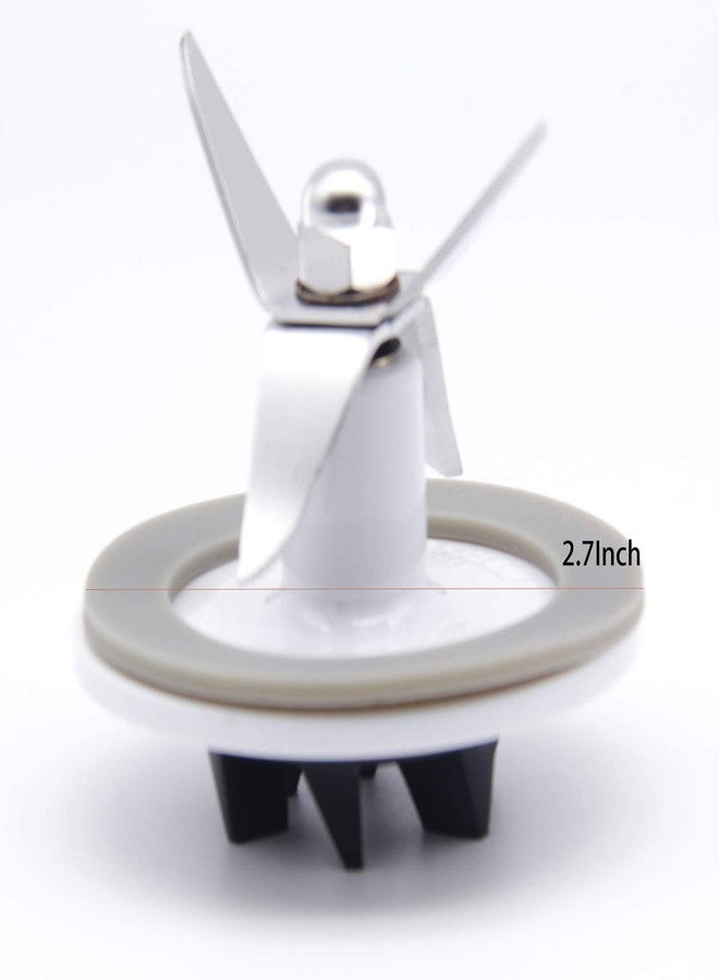 QDJUNE SPB-456-2 White Blender Cutting with 3 Rubber Sealing Gasket,Seal O-Ring Assembly, Fit for Cuisinart Blenders BFP-703/BFP-10/SPB-7/BFP703B/BFP-703CH/SPB7/SPB-7BK/CB8/CB9/BFP-703 - Image 2